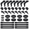 22 Pairs 6 Styels Plastic Eyeglasses Ear Grip FIND-LP0001-73-1