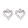 Rack Plating Brass Micro Pave Cubic Zirconia Charms X-ZIRC-C026-08P-1