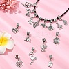 15Pcs 15 Styles Tibetan Style Alloy European Dangle Charms FIND-YW0005-57-5