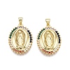 Brass Micro Pave Cubic Zirconia Pendants ZIRC-N039-047-NF-1