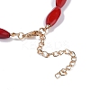 Bohemian and Exaggerated Resin Bib Necklace Sets NJEW-K384-09-5