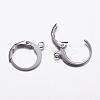 Tarnish Resistant 304 Stainless Steel Hoop Earrings STAS-K146-038-14.5mm-1