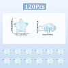120Pcs Transparent Acrylic Beads TACR-SP0001-11C-2