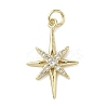 Brass Micro Pave Cubic Zirconia Pendants KK-L248-07G-03-1