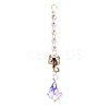 Alloy Rhinestones & Glass Charm Suncatchers HJEW-E013-01G-A-1