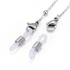3Pcs 304 Stainless Steel Satellite Chains Eyeglasses Chains AJEW-DJ0003-46-2