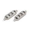 Brass Micro Pave Clear Cubic Zirconia Connector Charms with Enamel KK-E068-VB397-2-4