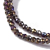 Transparent Electroplate Glass Beads Strands EGLA-H107-01A-AB06-3