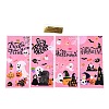 50Pcs Halloween Theme Rectangle Plastic Cookies Bags ABAG-H113-03B-1