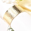 304 Stainless Steel Textured Wide Open Cuff Bangles for Women BJEW-Z067-01G-01-6