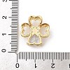 Brass Micro Pave Cubic Zirconia Pendants ZIRC-I069-01G-01-3