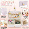 1Pc PU Imitation Leather Jewelry Box LBOX-TA0001-01A-4