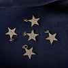 5Pcs Brass Micro Pave Clear Cubic Zirconia Charms ZIRC-SZ0002-64-4