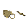 Zinc Alloy Toggle Clasps PALLOY-WH0085-96-2