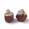 Natural Red Jasper Charms G-S359-015C-3