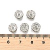 Brass Grade A Crystal Rhinestone Spacer Beads RB-A006-8MM-N-3