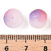 Frosted Baking Paint Crackle Glass Beads with Glitter Powder LS-X1-DGLA-T004-01D-3