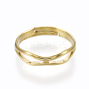 Adjustable Brass Finger Rings RJEW-F086-01G-1