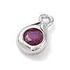 Brass Micro Pave Cubic Zirconia Charms KK-G548-20P-3