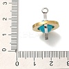 Ion Plating(IP) 304 Stainless Steel Opaque Resin Pendants STAS-P371-001G-3