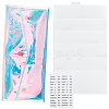 1Pc Transparent Laser PVC Coin Pouches with Snap Button ABAG-CP0001-19-6