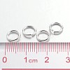 Silver Color Plated Brass Round Jump Ring Jewelry Findings Accessories X-JRC7MM-S-3