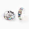 Brass Rhinestone Spacer Beads RB-A014-Z10mm-28S-2