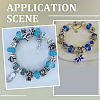 120Pcs Resin European Beads RPDL-SP0001-03-6