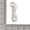 Non-Tarnish 304 Stainless Steel Hook Clasps STAS-C109-12P-3
