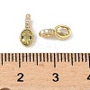 Brass Micro Pave Cubic Zirconia Charms KK-Q039-04G-3