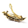 Flower Alloy Rhinestone Hair Barrettes PHAR-S604-01AG-03-3