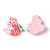 Opaque Resin Cabochons CRES-P023-06H-2