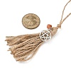 Halloween Witch Jute Cord Tassels Pendant Decorations HJEW-JM04045-3
