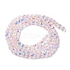 Transparent Electroplate Glass Beads Strands GLAA-Q099-B01-M02-3