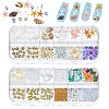 Ocean Theme Natural Shell & Resin & Plastic & Alloy Nail Art Decoration MRMJ-CP0001-34E-1