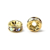 Brass Rhinestone Spacer Beads RB-A014-Z6mm-28G-3