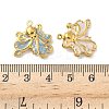 304 Stainless Steel Enamel Pendants STAS-G362-08G-3