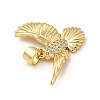 Rack Plating Brass Micro Pave Cubic Zirconia Pendants LS-KK-E072-09G-3