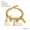 Valentine's Day 304 Stainless Steel Charm Bracelets FS-WGE53E0-03-1