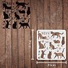 Plastic Reusable Drawing Painting Stencils Templates DIY-WH0172-294-2