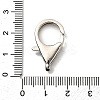 Brass Clear Cubic Zirconia Lobster Claw Clasps KK-Z078-49C-P-3