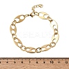 304 Stainless Steel Oval Link Chain Bracelets for Women Men BJEW-L720-03G-5
