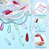 100Pcs Glass Teardrop Pendants GLAA-CJ0002-79-3