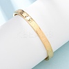 304 Stainless Steel Hinged Bangles for Women BJEW-B161-09G-1