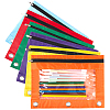 6Pcs 6 Colors Oxford Cloth with Alloy Pen Cases for 3-Ring Binder AJEW-CP0008-03-1