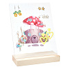 Transparent Acrylic Earring Displays NDIS-WH0015-01B-8