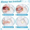 Flat Round Brass Button Covers Settings KK-WH0079-193A-P-2