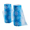 Snowflake Deco Mesh Ribbons OCOR-P010-G13-1