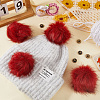 Faux Fox Fur Soft Pompom Ball DIY-WH20002-620A-02-3