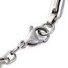 201 Stainless Steel Link Chain Bracelets BJEW-B078-114GP-1-3